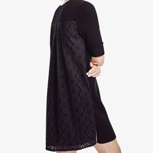 NWOT Ann Taylor petite eyelet back sweater dress